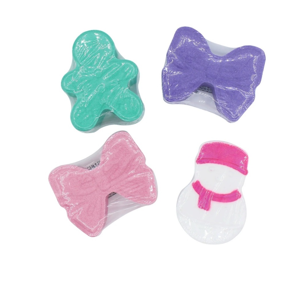 4 Piece Set Of  Vanilla Coconut Scented Bath Bombs